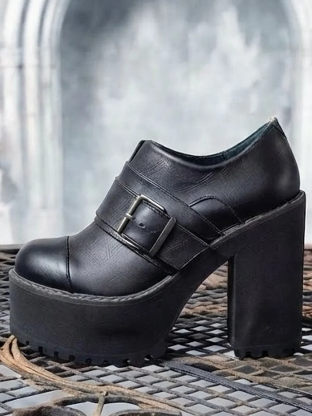 SYRO Platform Chunky Heels - RARE Size 13 - Goth/Alt/Gender-Inclusive